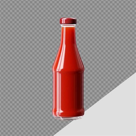 Premium Psd Ketchup Catsup Bottle Png Isolated On Transparent Background