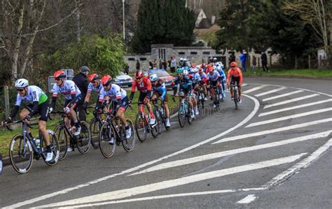 The Peloton Paris Nice 2019 Editorial Stock Image Image Of Pack