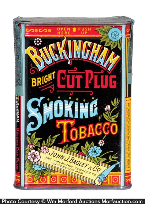 Antique Advertising Buckingham Smoking Tobacco Tin Antique Advertising