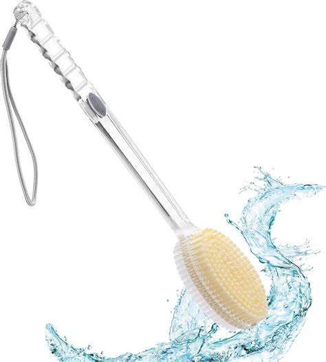 Decorrack Bath Brush With Bristles Long Handle For