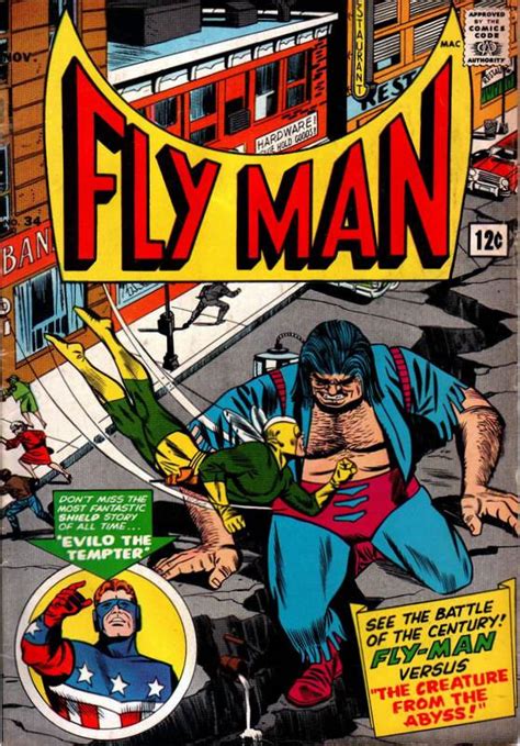 Fly Man Archie Comics 1965 34 The Creature From The Abyss