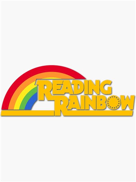 "Reading Rainbow Logo " Sticker by lexuslx570v8 | Redbubble