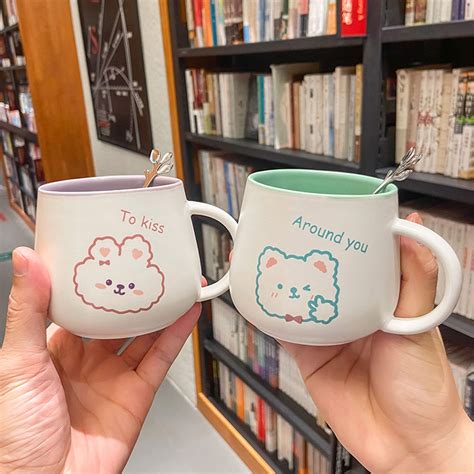 Cute Mugcartoon Cute Animals Coffee Mugs Ceramic Coffee Etsy