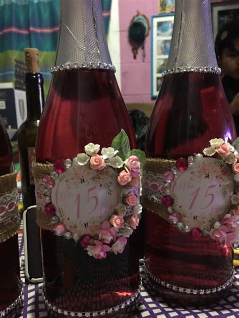 Botellas De Vino Para A Os In Quince Decorations Bottles