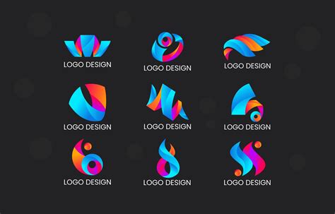 Dynamic Gradient Of Abstract Logo Pack 1408407 Vector Art At Vecteezy