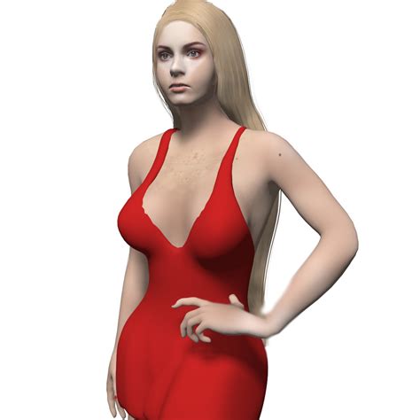 Blonde D Model Fbx Obj Max Free D