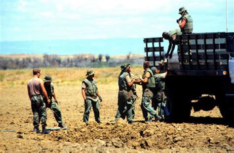 Marines Unload Deactivated Land Mines For Destruction At Guantanamo Bay