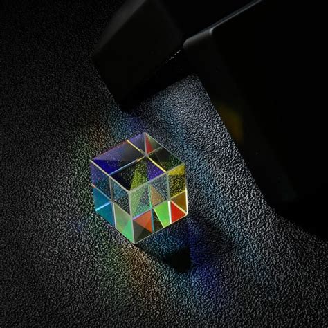 Optical Glass Crystal Combiner Prism X Cube Lab RGB Dispersion Splitter