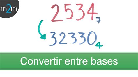 Convertir de una base a otra Sistemas de Numeración 9 de 13 YouTube