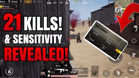 Sensitivity Revealed 21 Kills Solo VS Squad PUBG Mobile YouTube