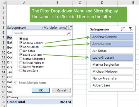 How To Select Multiple Values In Pivot Table Filter - Bios Pics