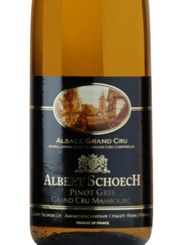 Albert Schoech Pinot Gris Alsace Grand Cru Mambourg Vivino US