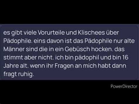 Vorstellung Ich bin Pädophil YouTube