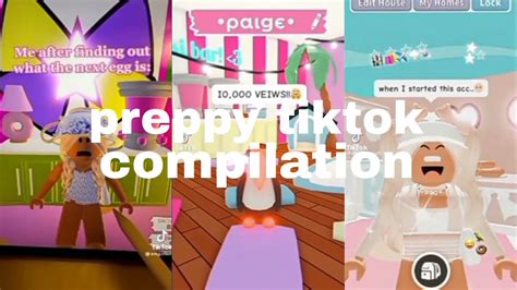 Preppy Adopt Me Tiktok Compilation 💓 Youtube