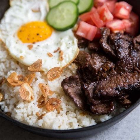 filipino beef tapa tapsilog breakfast   epicurean