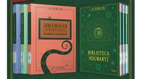 Box Biblioteca Hogwarts Livros Capa Dura Harry Potter Venda Em