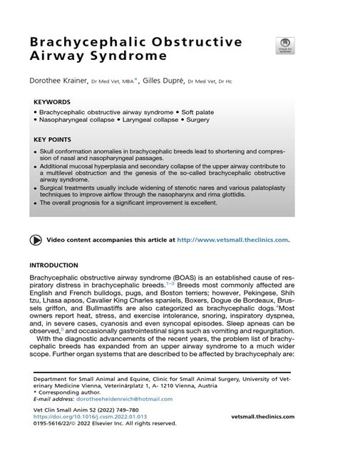 Control 5 Brachycephalic Obstructive Airway Syndrome Pdf