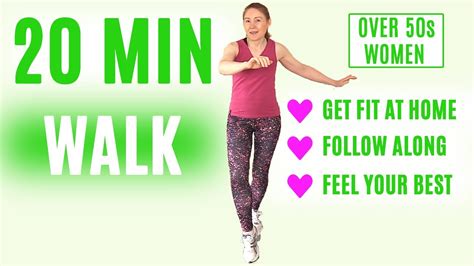 WALK AT HOME 20 MINUTE BRISK WALK LOW IMPACT ENDURANCE EXERCISES