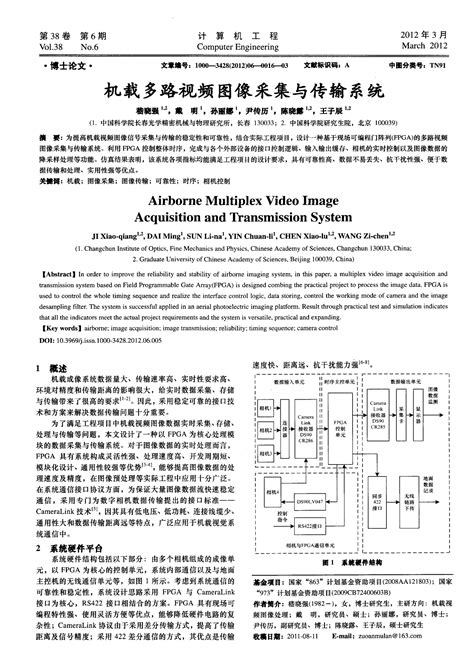 机载多路视频图像采集与传输系统word文档在线阅读与下载免费文档