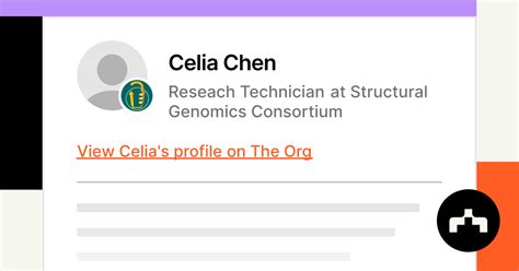 Celia Chen Reseach Technician At Structural Genomics Consortium The Org