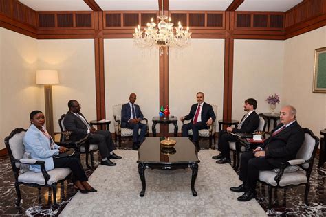 Minister Of Foreign Affairs Hakan Fidan Hosted January Yusuf Makamba