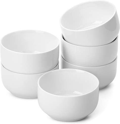 Signature Housewares Pad Print Set Of 4 Assorted 6” Bowls For Cereal Ice Cream