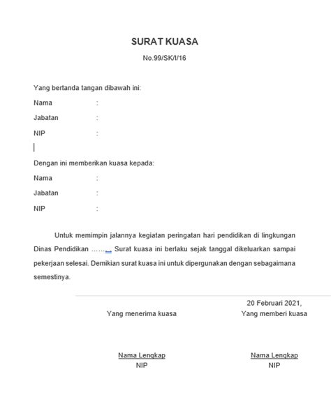 Detail Contoh Surat Kuasa Pengambilan Ijazah Asli Koleksi Nomer 38