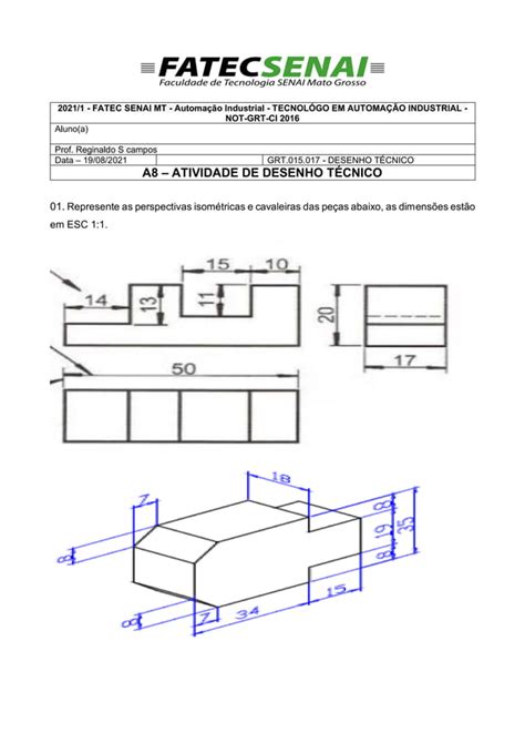 A Exerc Cios De Desenho T Cnico Pdf