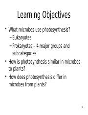 Microbial Metabolism Ii Pptx Learning Objectives What Microbes Use