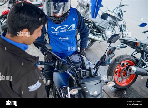 Lima Peru Sep Yamaha Riding Academy Yra Test Drive And