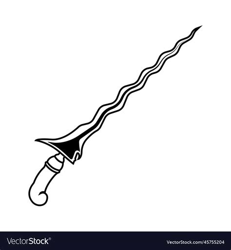 Keris icon Royalty Free Vector Image - VectorStock