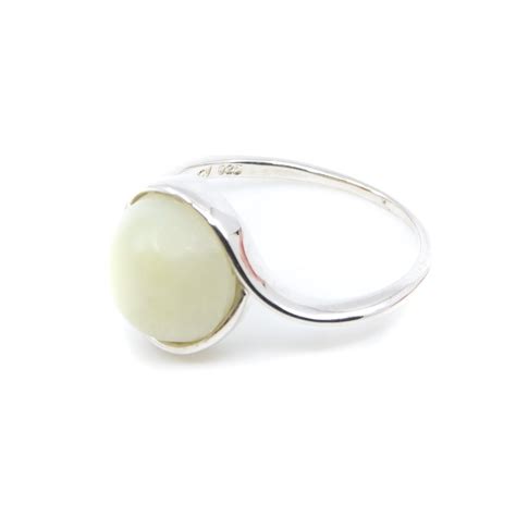 Ring Rund Mit Nephrit Jade Swiss Stones