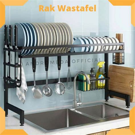 Jual Rak Wastafel Pengering Piring Anti Karat Dish Drying Rack 85cm 2