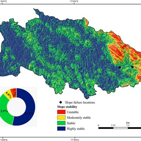 The Predicted Slope Stability Map Of Vrb Overlaid With Previous Slope