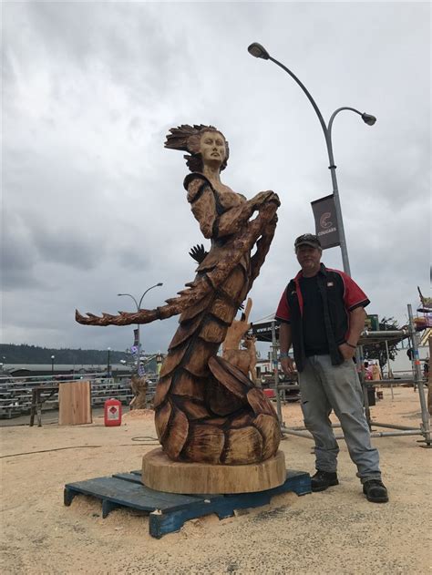 Crustacea Chainsaw Carving By Paul Frenette Land Art Chainsaw