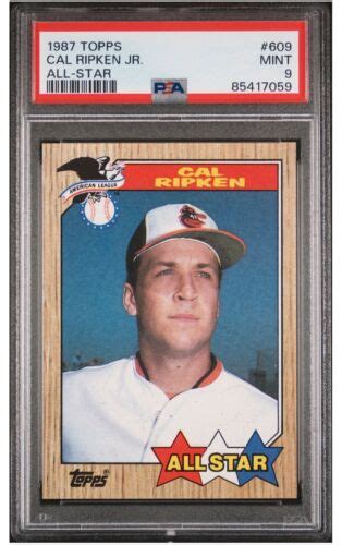 Topps All Star Cal Ripken Jr Iron Man Orioles Hof Psa