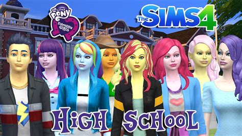 The Sims 4: My Little Pony ~ Go To High School (Part 1) First Day Of ...