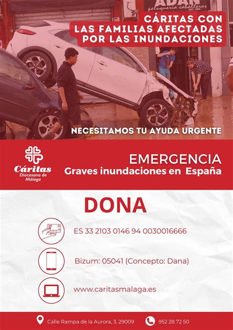 C Ritas M Laga Se Une A La Emergencia Provocada Por Las Graves