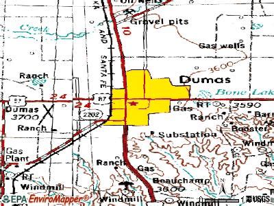 Dumas Texas Map