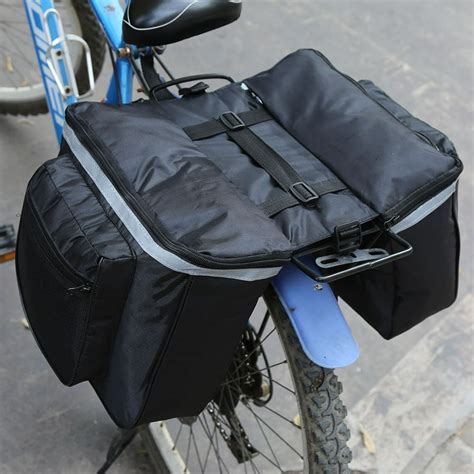 Bike Bag Bicycle Panniers With Adjustable Hooks Carrying Handle