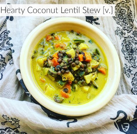 Hearty Coconut Lentil Stew | The Friendly Fig