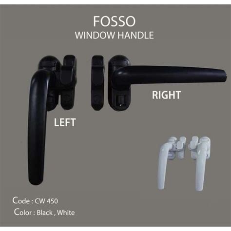 Jual WINDOW HANDLE 450 BLACK KUNCI HANDLE JENDELA RAMBUNCIS Engsel Di