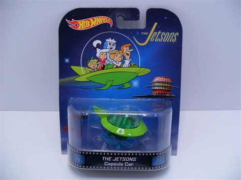 Hot Wheels The Jetsons Capsule Retro Entertainment Car Spaceship Values MAVIN