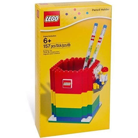 Lego Pencil Holder And Minifigure And 2 Pencils 850426