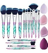 Amazon XMOSNZ Makeup Brushes 15pcs Premium Synthetic Bristles