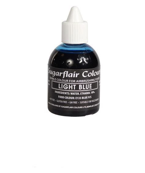 Sugarflair Light Blue Airbrush Colours Ml Edible Paints Sugar