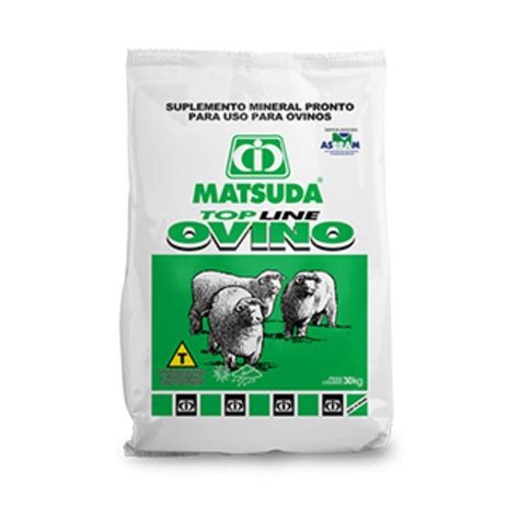 Sal Mineral Top Line Ovinos Matsuda 30Kg Campo Farto