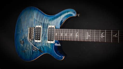 Prs Guitars Custom 24 Faded Blue Burst 10 Top 185226 World Guitars