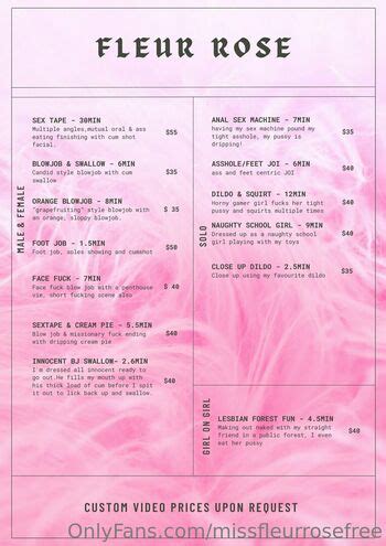 Missfleurrosefree Patfreeman Nude Onlyfans The Fappening Plus