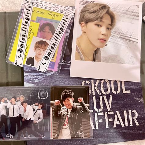 Jimin Set BTS Skool Luv Affair With Jimin Pc Jimin Wings Photocard